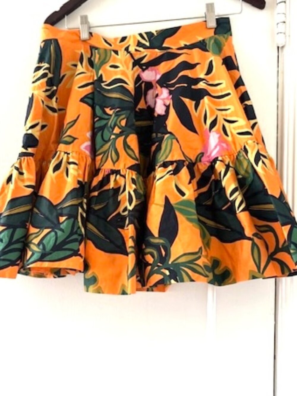 Set H&M Leaf Palm Cotton Top & Skirt Colorful Tropical - Picture 3 of 16